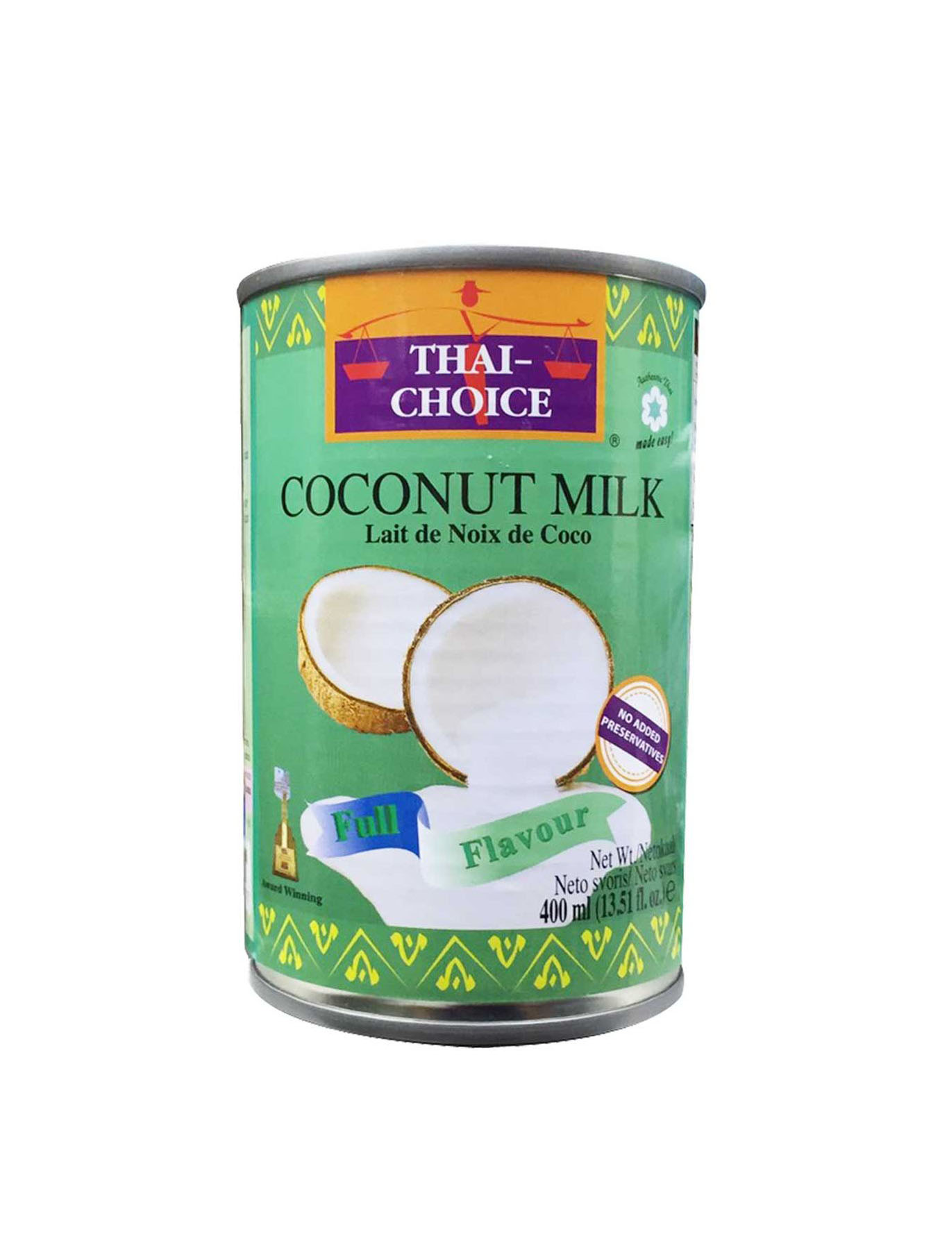 THAI CHOICE COCONUT MILK 400ML