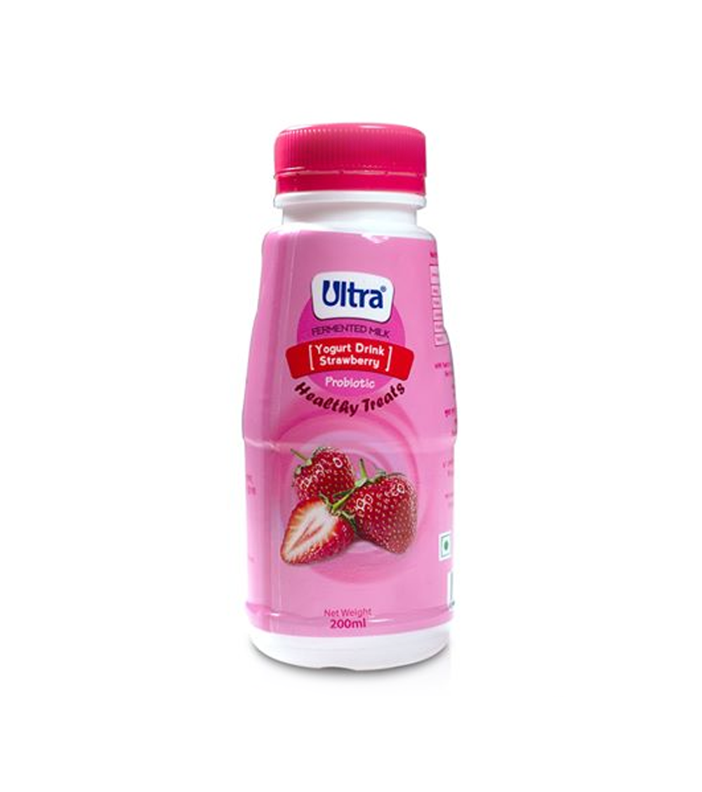 ULTRA STRAWBERRY YOGHURT DRINK 200ML