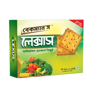 BAKEMANS LEXUS VEGETABLE BISCUITS 216GM