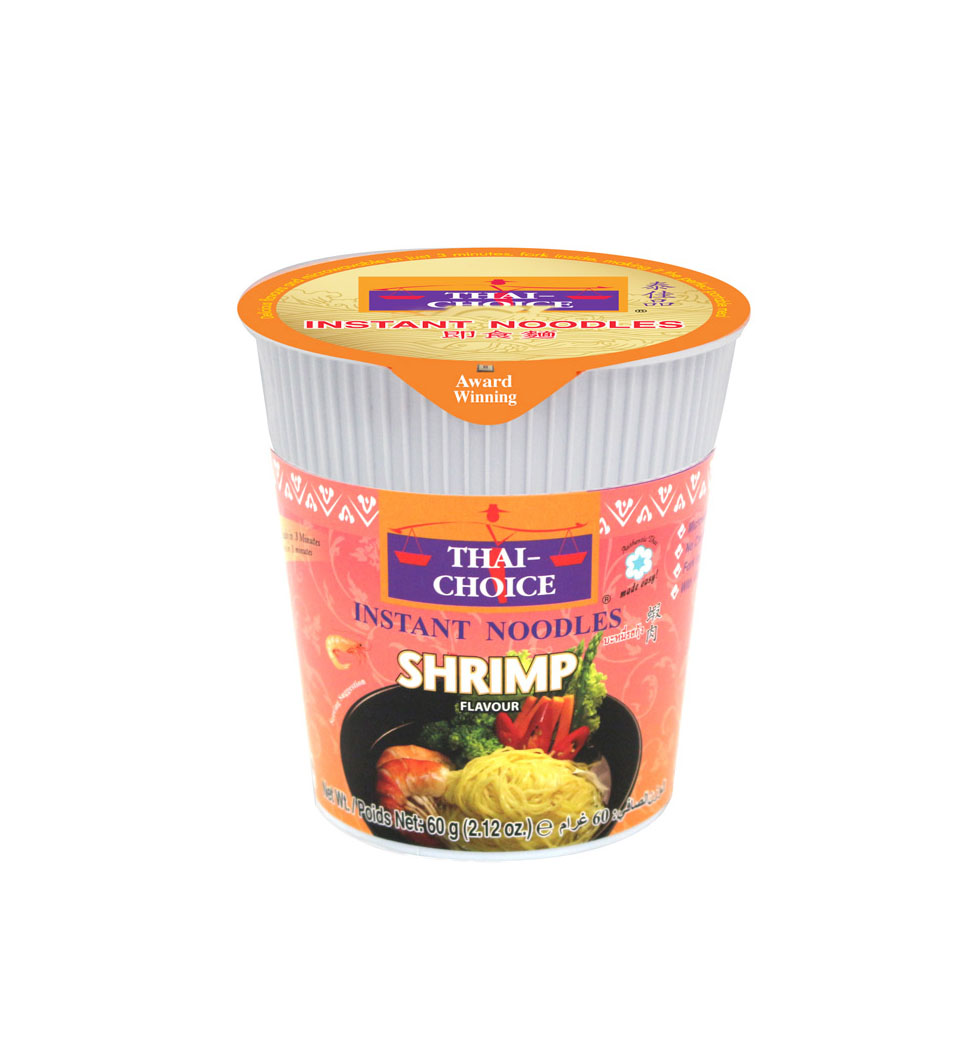 THAI CHOICE SHRIMP CUP NOODLES 60GM
