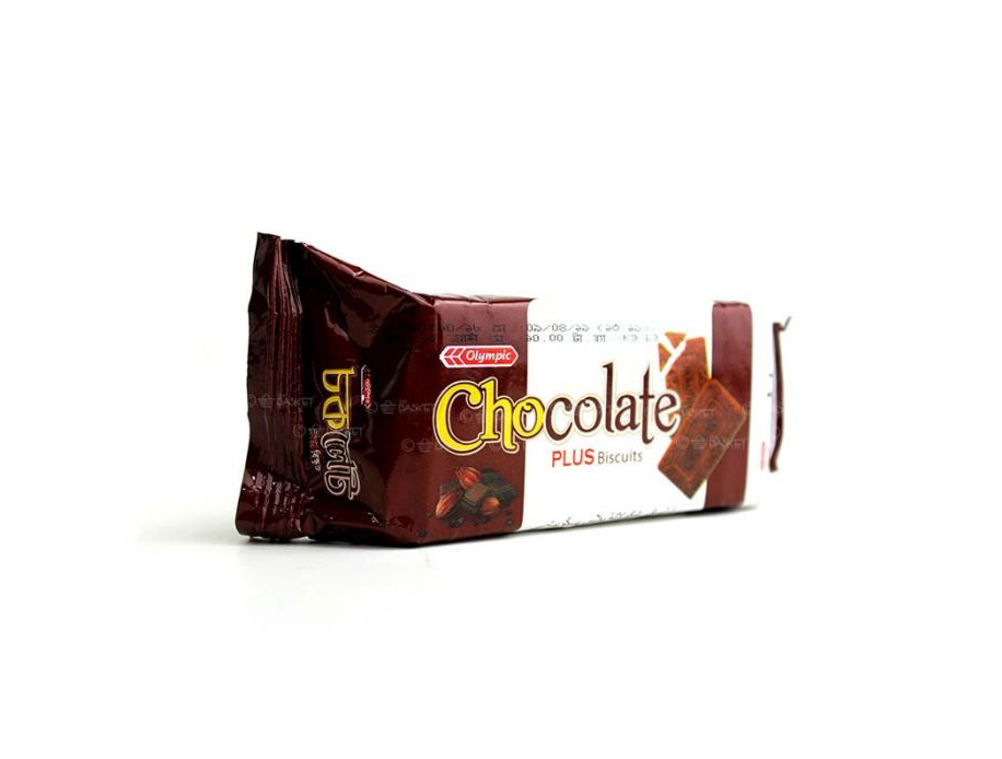 OLYMPIC CHOCOLATE PLUS BISCUITS 65GM
