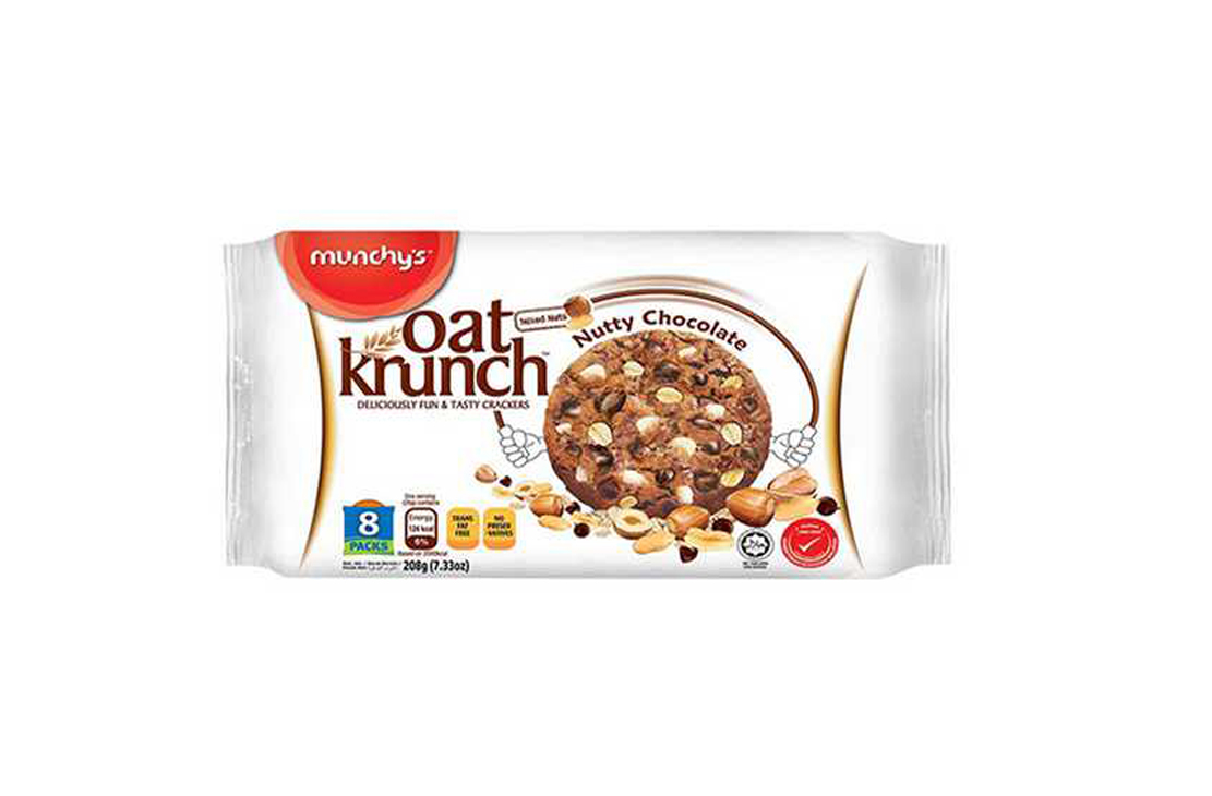 MUNCHY'S OAT NUTTY CHOCOLATE COOKIES 208GM