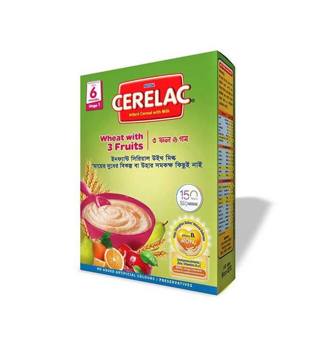 NESTLE WHEAT WITH 3 FRUIT PACK CEREALS 400GM