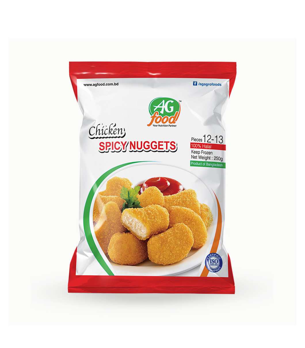 AG SPICY NUGGETS FROZEN FOOD 250GM