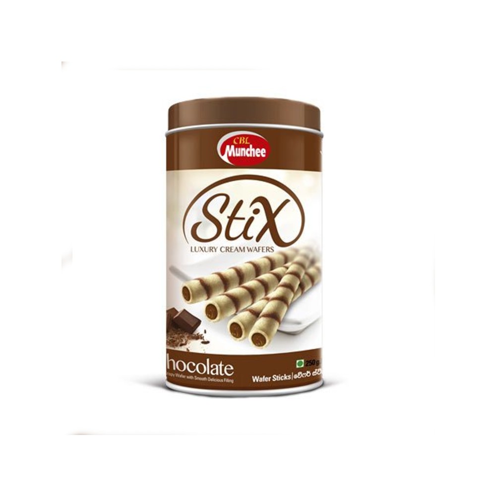 MUNCHEE STIX CHOCOLATE TIN WAFER 225GM