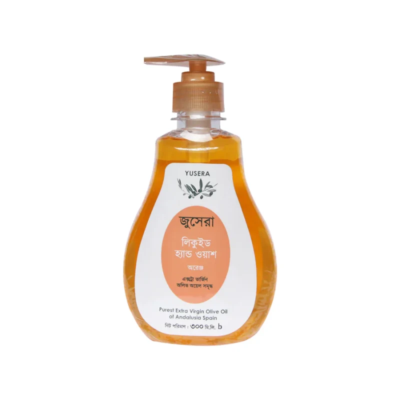 YUSERA LIQUID HAND WASH ORANGE  (PUMP) 300ML