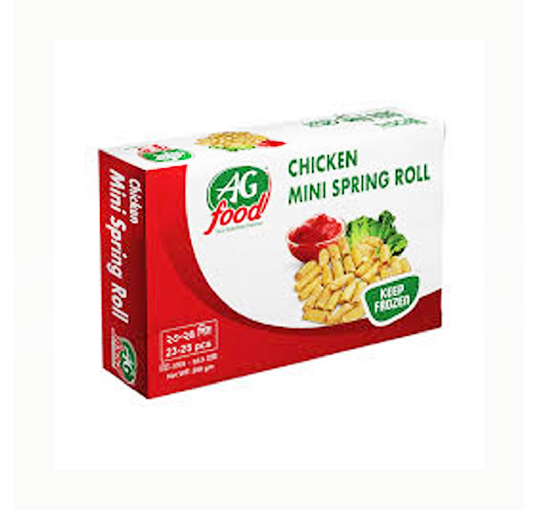 AG MINI CHICKEN SPRING ROLL FROZEN FOOD 250GM