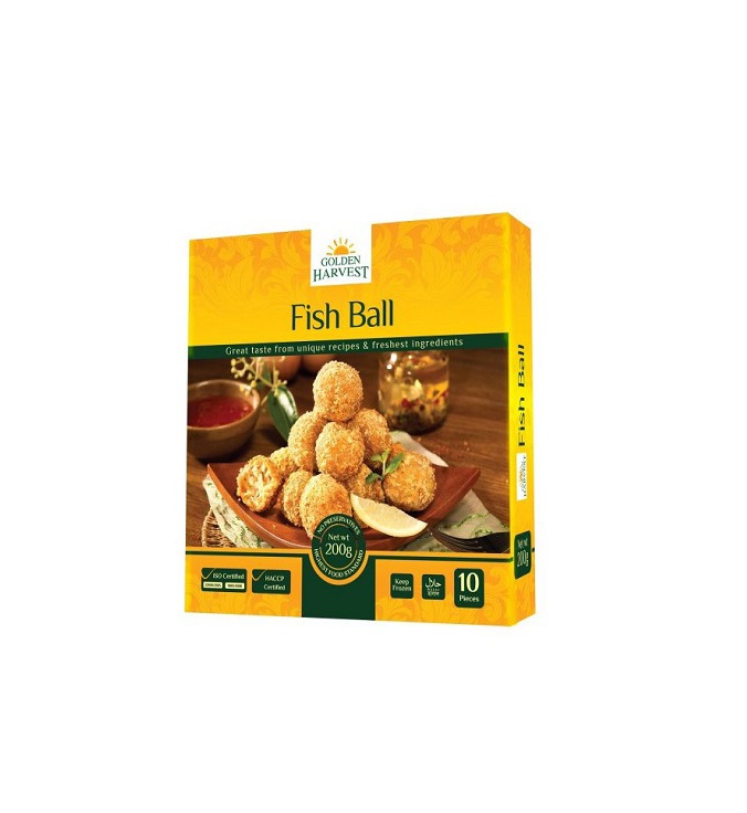 GOLDEN HARVEST FISH BALL FROZEN FOOD 200GM