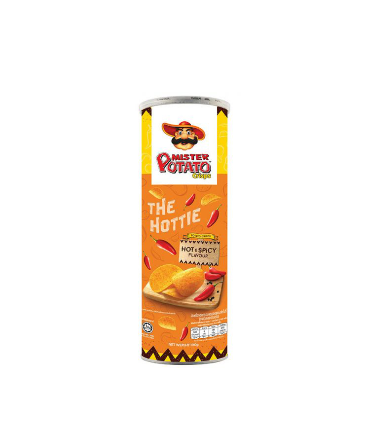 MISTER POTATO HOT & SPICY CHIPS 100GM