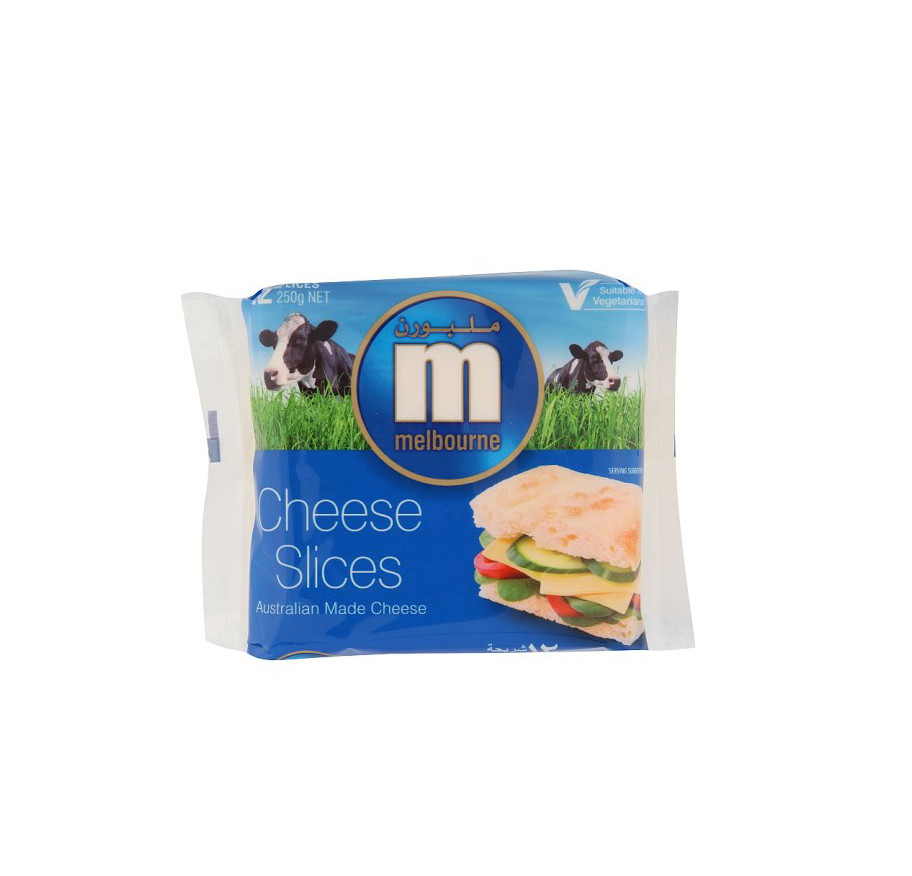 MELBOURNE SUPER SLICES CHEESE 250GM