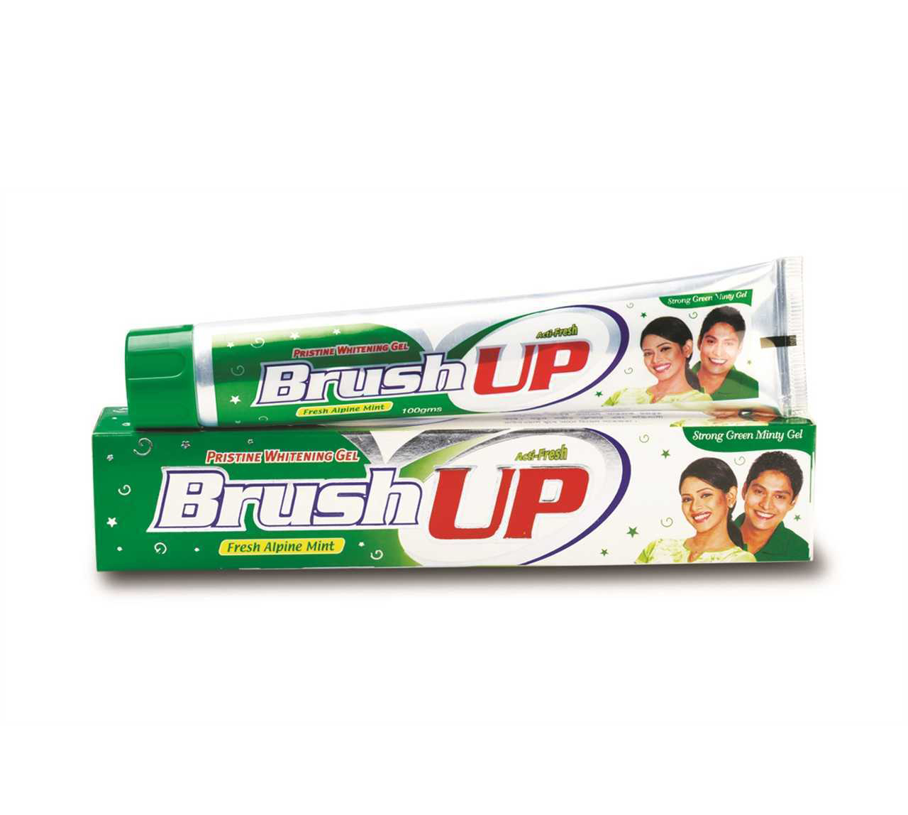 toothpaste and brush