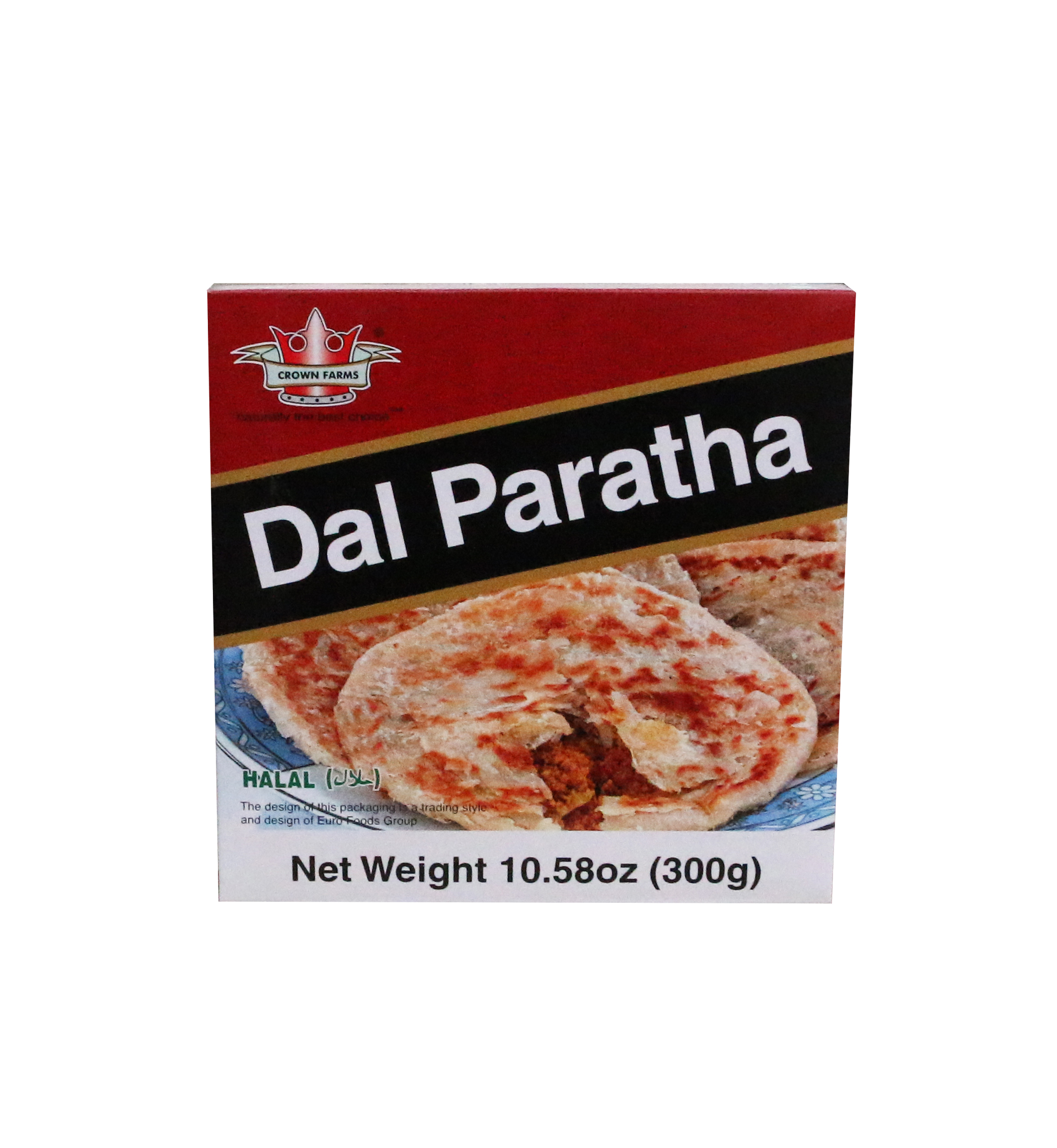 CROWN FARMS DAL PARATHA FROZEN FOOD 300GM