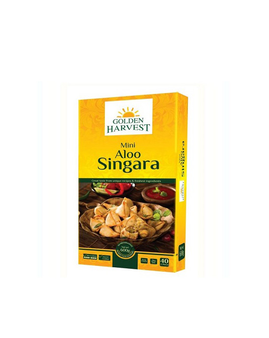 GOLDEN HARVEST MINI SINGARA FROZEN FOOD 600GM