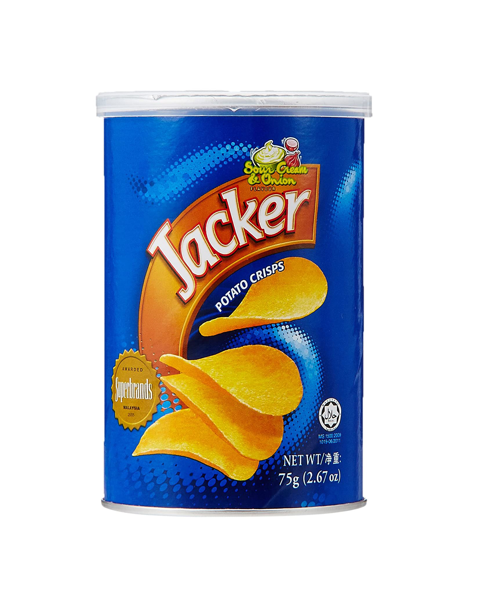 JACKER SOUR & ONION CHIPS 75GM