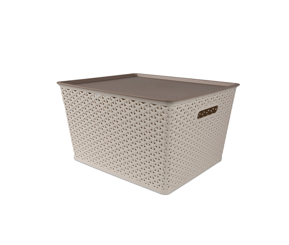 BENGAL RATTAN WITH LID SMALL BASKET