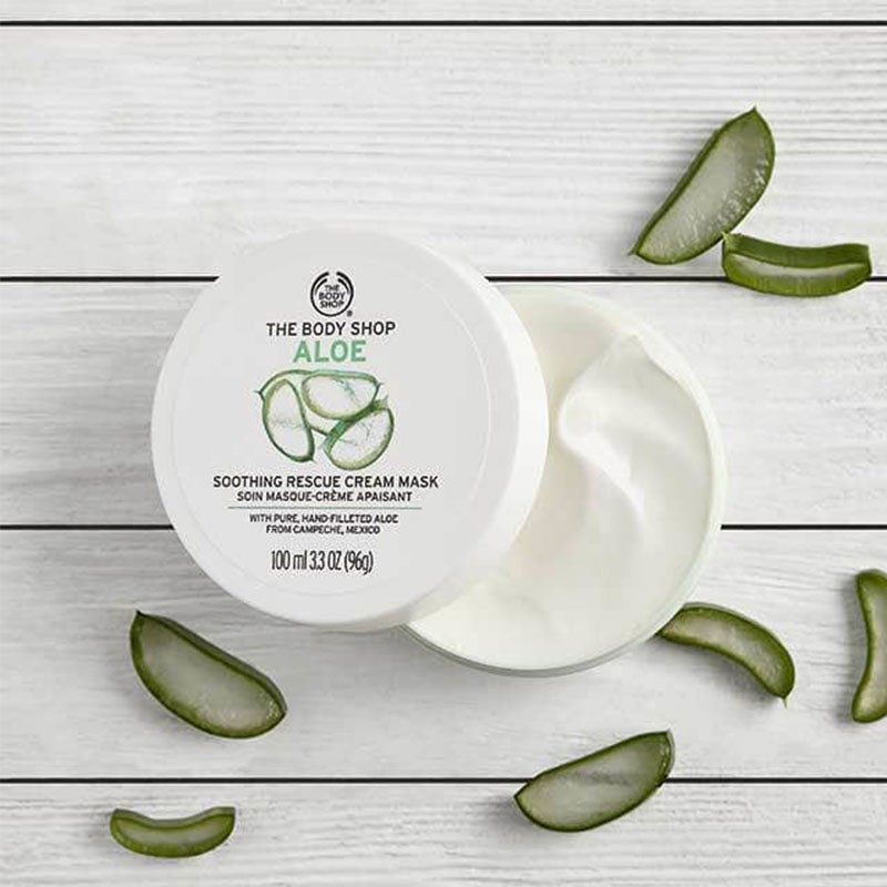 THE BODY SHOP ALOE SOOTHING RESCUE CREAM MASK 100ML