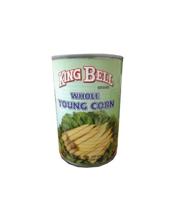 KING BELL WHOLE BABY CORN 425GM