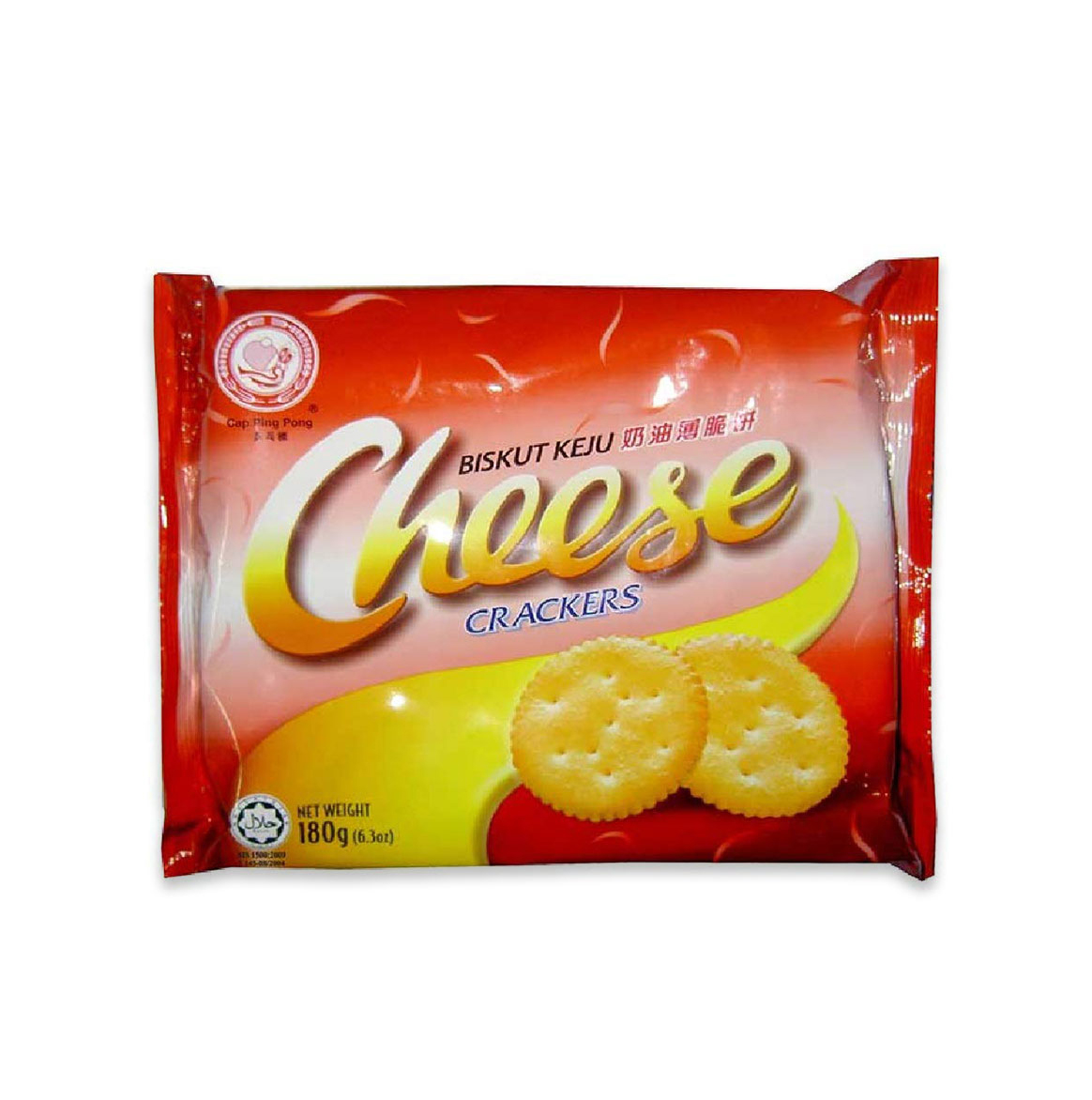 HUP SENG CHEESE BISCUITS 180GM