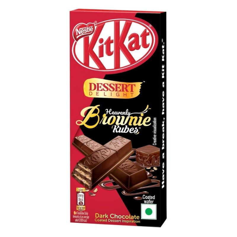 KITKAT DESSERT DELIGHT BROWNIE KUBES 50GM