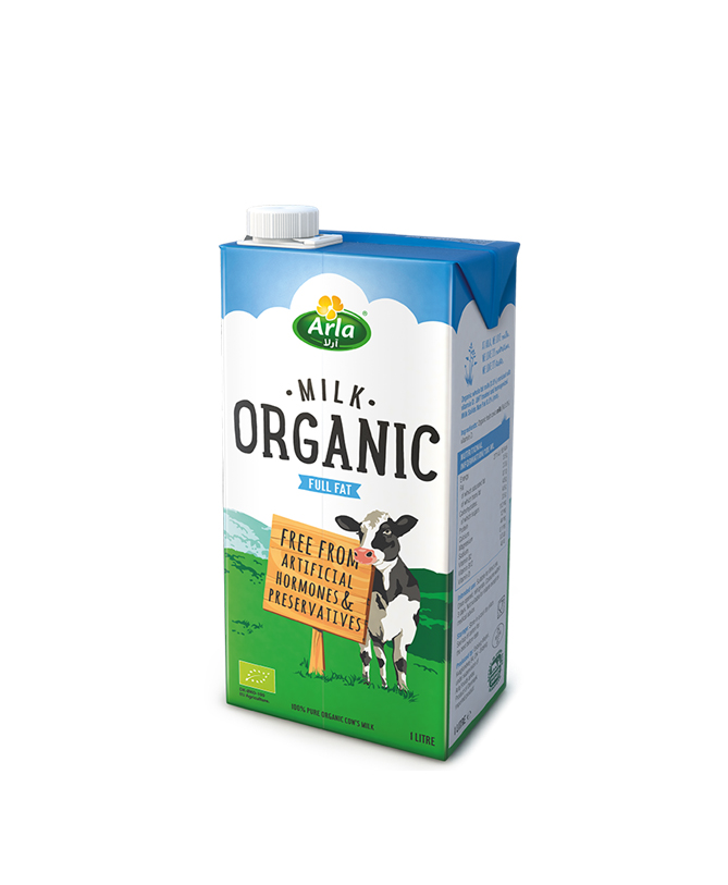 ARLA ORGANIC LIQUID MILK 1LTR