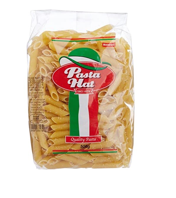 PASTA HAT PENNE RIGATE MACARONI 500GM