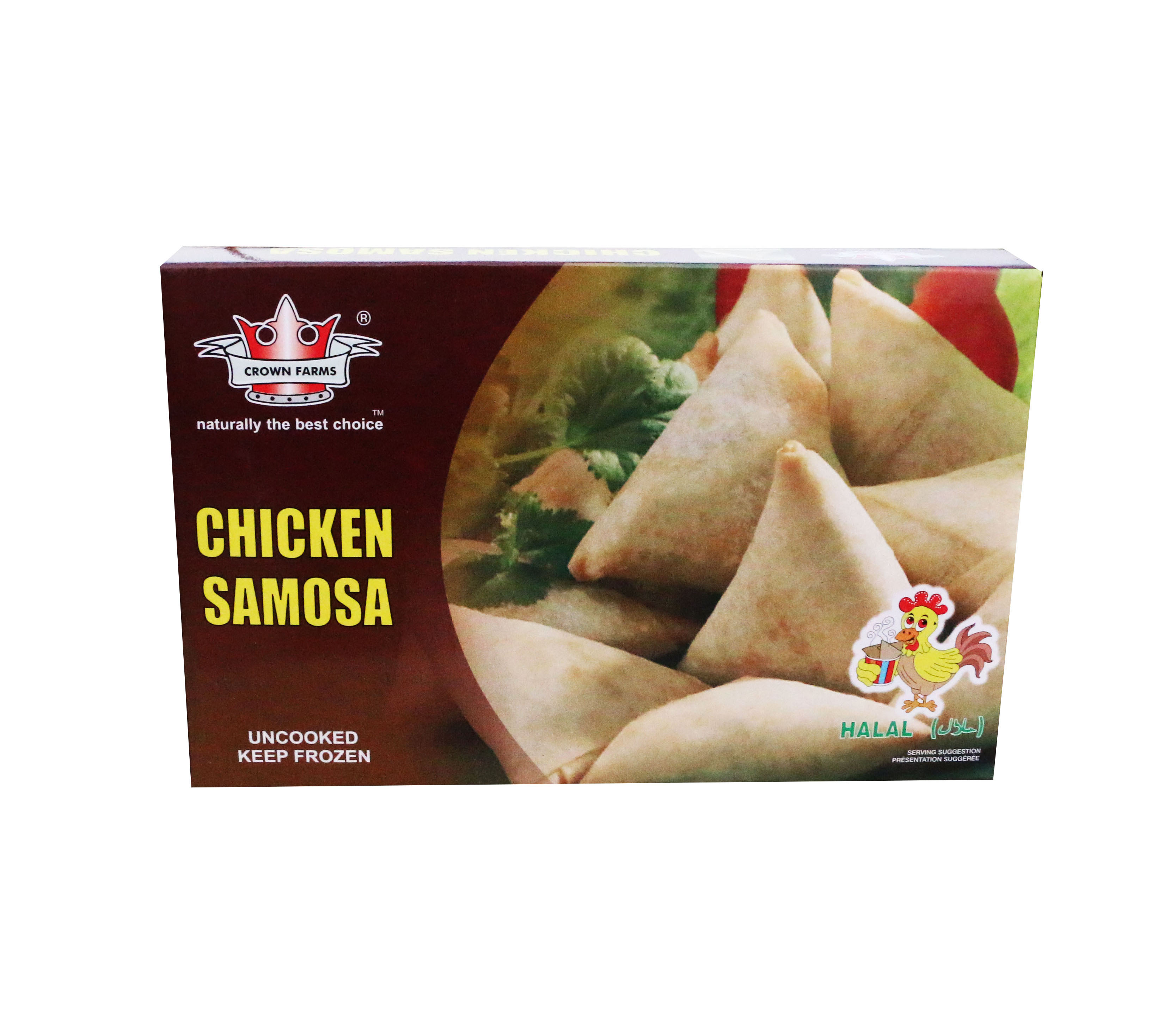 CROWN FARMS CHICKEN SAMOSA FROZEN FOOD 280GM