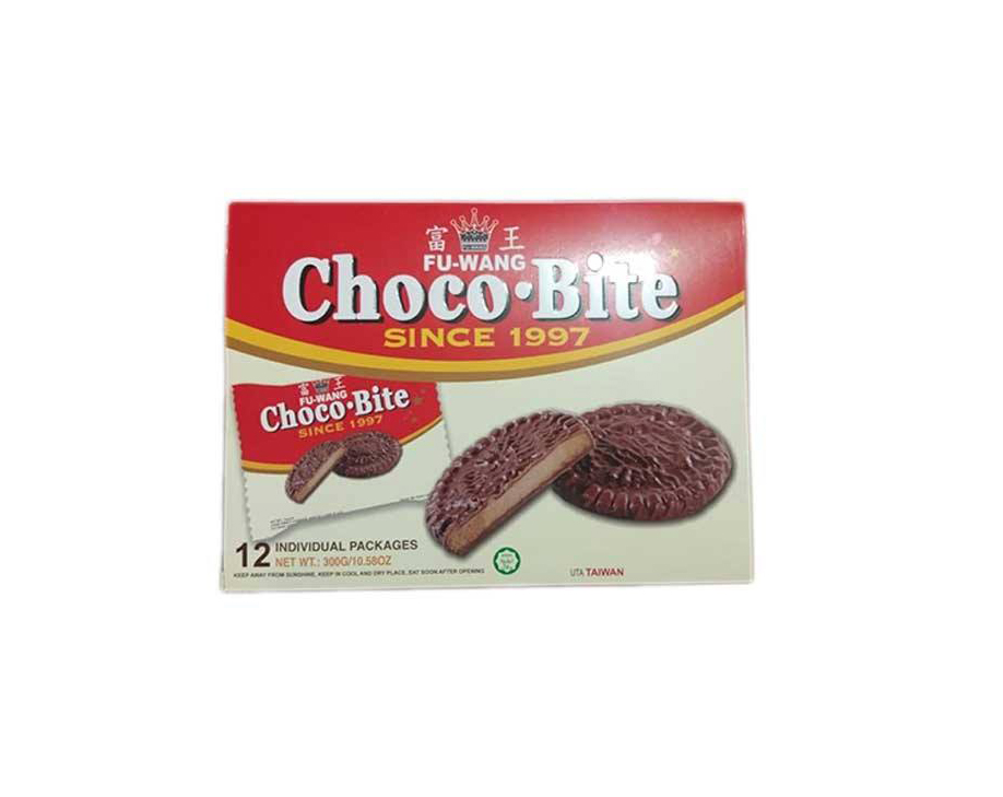 FU WANG CHOCO BITE BISCUITS 300GM