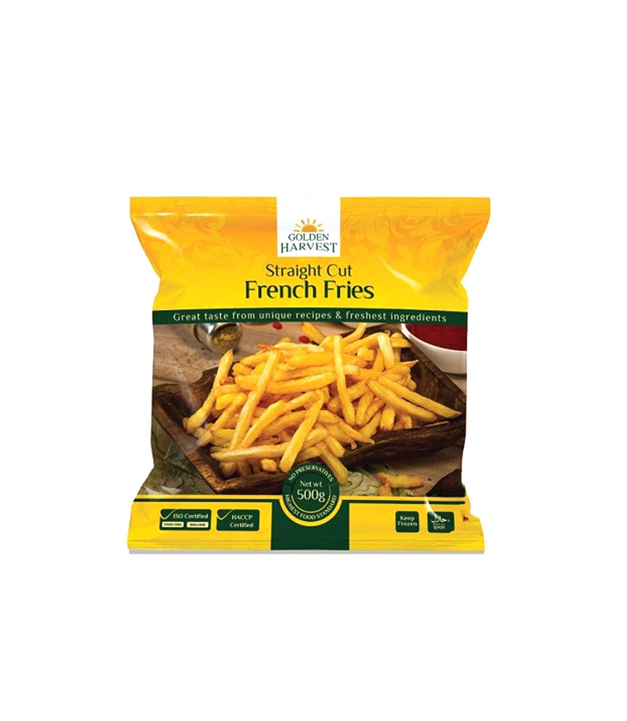 GOLDEN HARVEST FRENCH FRIES FROZEN FOOD 500GM