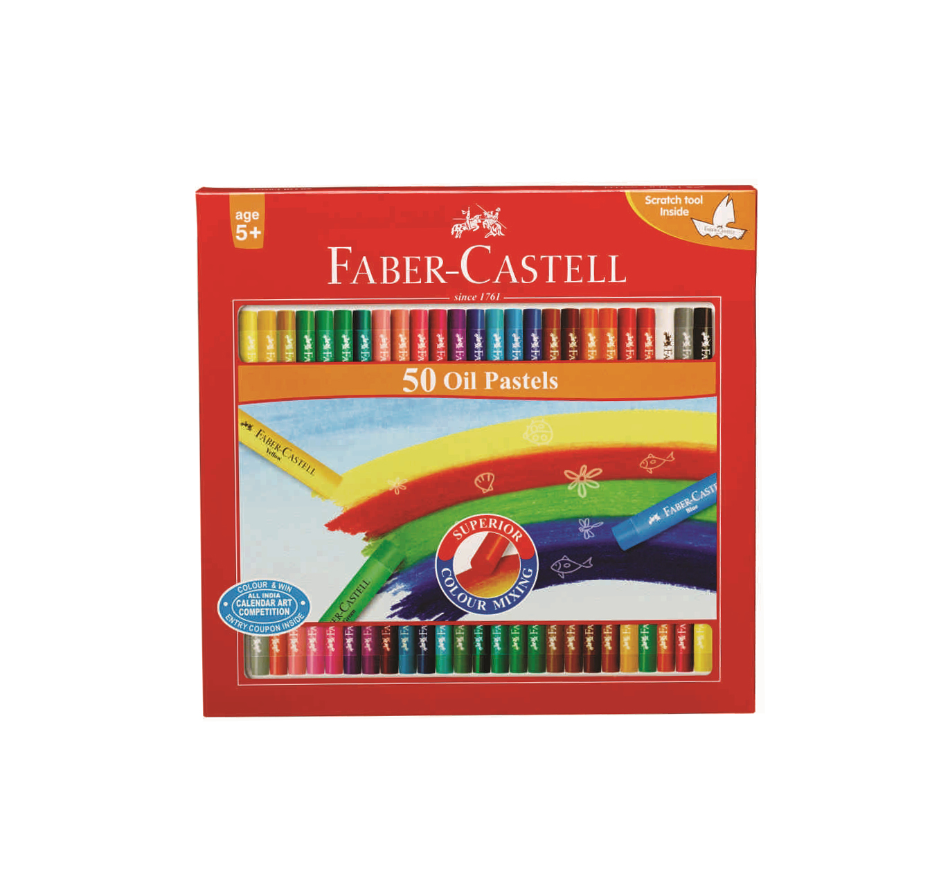 FABER CASTELL OIL PASTEL SET 50 COLOR PACK