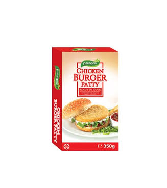 PARAGON CHICKEN BURGER PATTY FROZEN FOOD 350GM