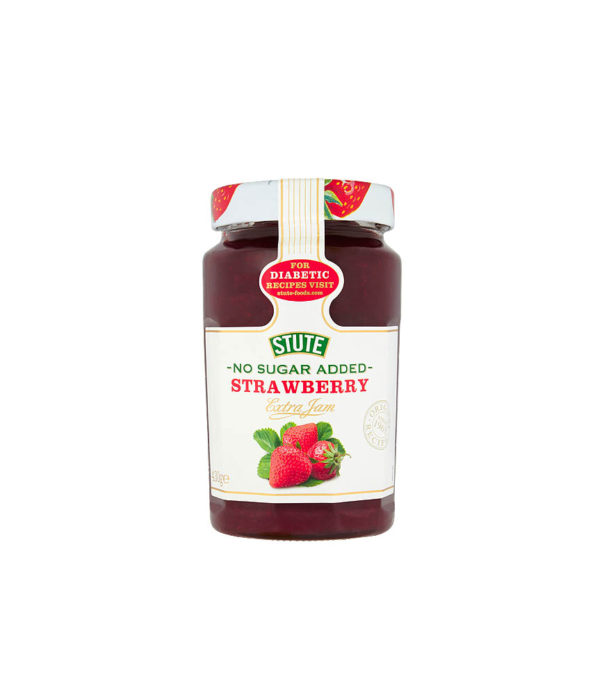 STUTE STRAWBERRY LOW SUGAR JAM 430GM