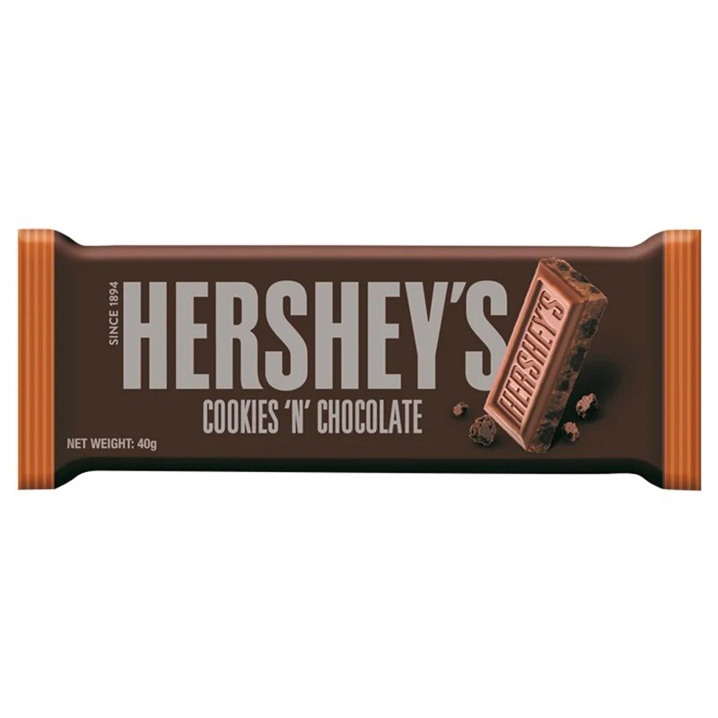 HERSHEY'S COOKIES N CHOCOLATE 40GM