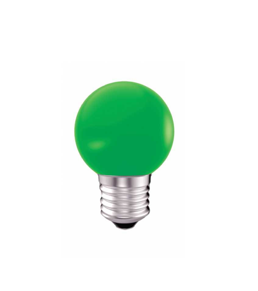 SUPER STAR COLORLUX ROUND B22 GREEN BULB 0.5WATT
