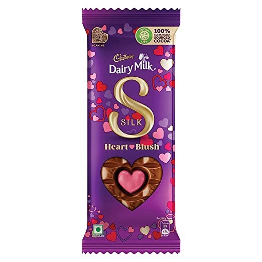 CADBURY DAIRY MILK SILK HEART BLUSH 150GM