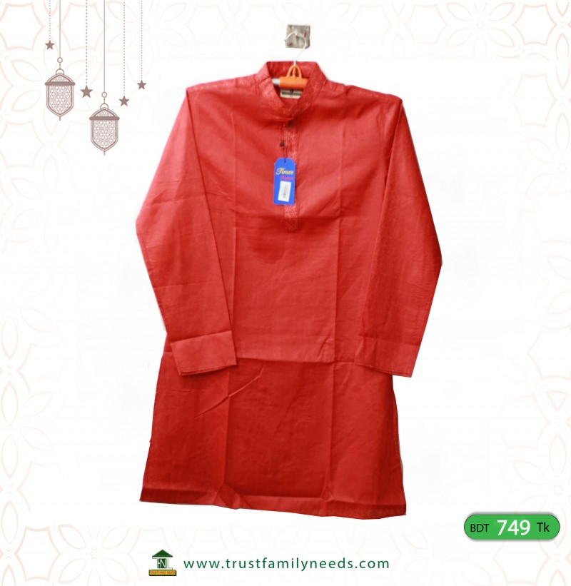 NEW TIMES FASHION RED PANJABI