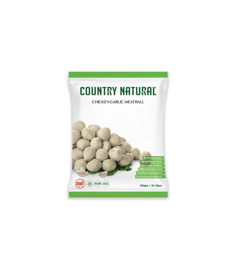 COUNTRY NATURAL CHICKEN MEATBALL 250GM