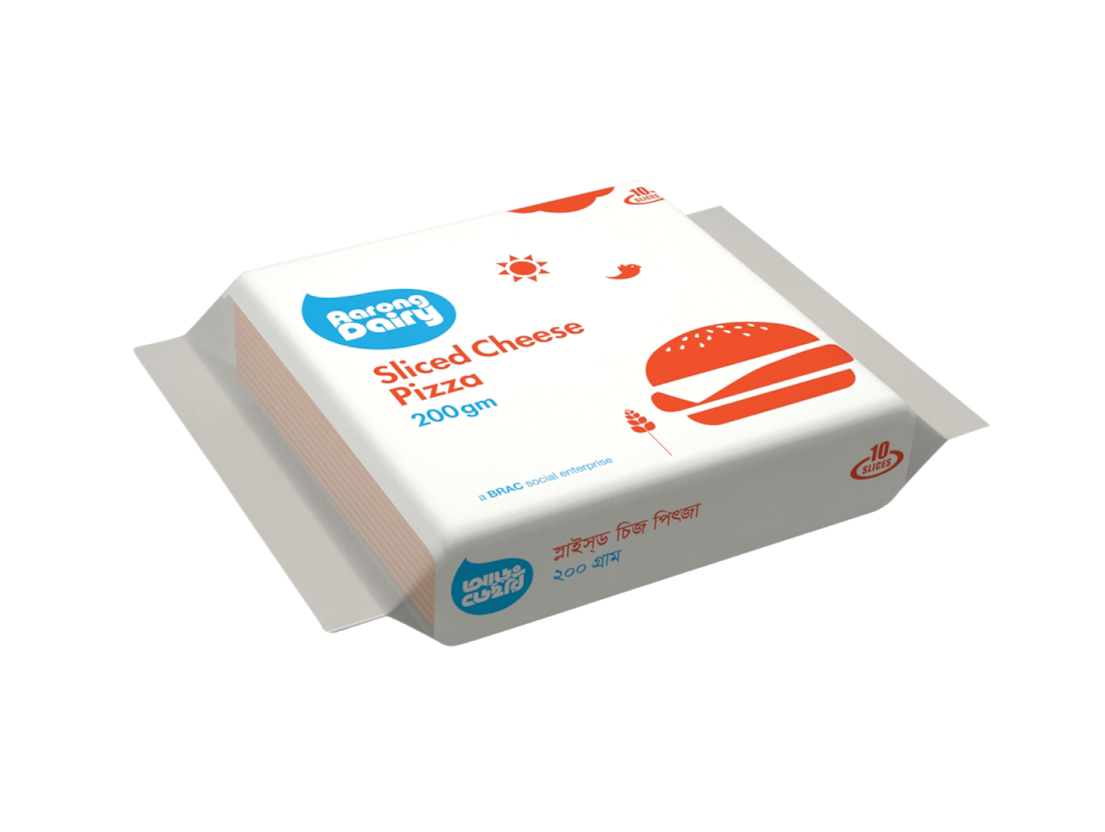 AARONG SLICED CHEESE PIZZA 200GM