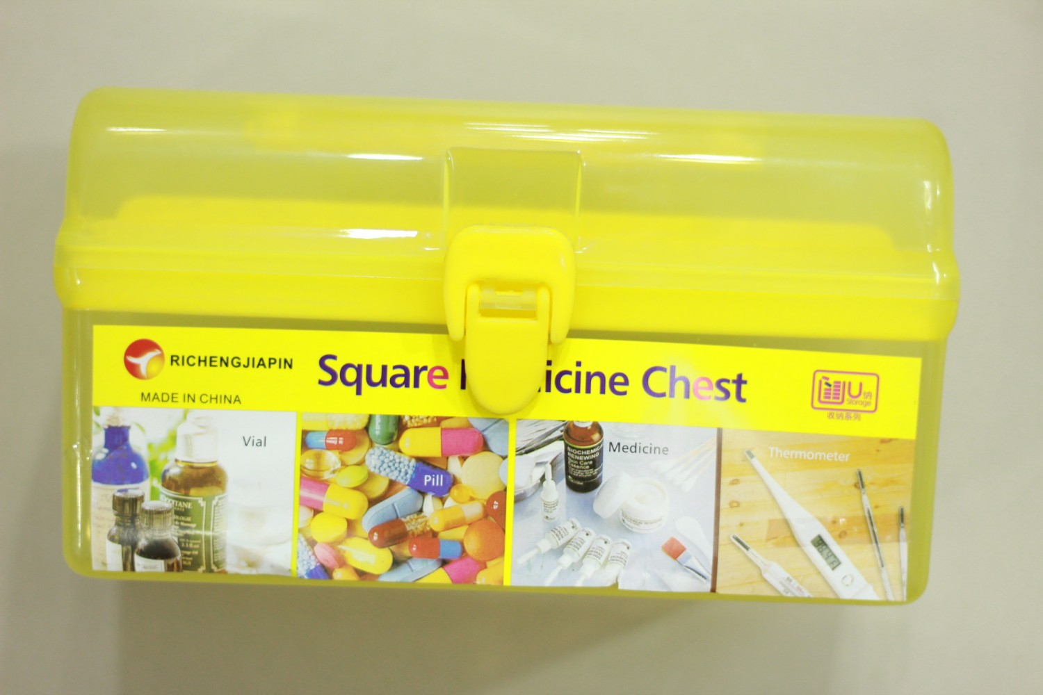 SQUARE MEDICINE BOX