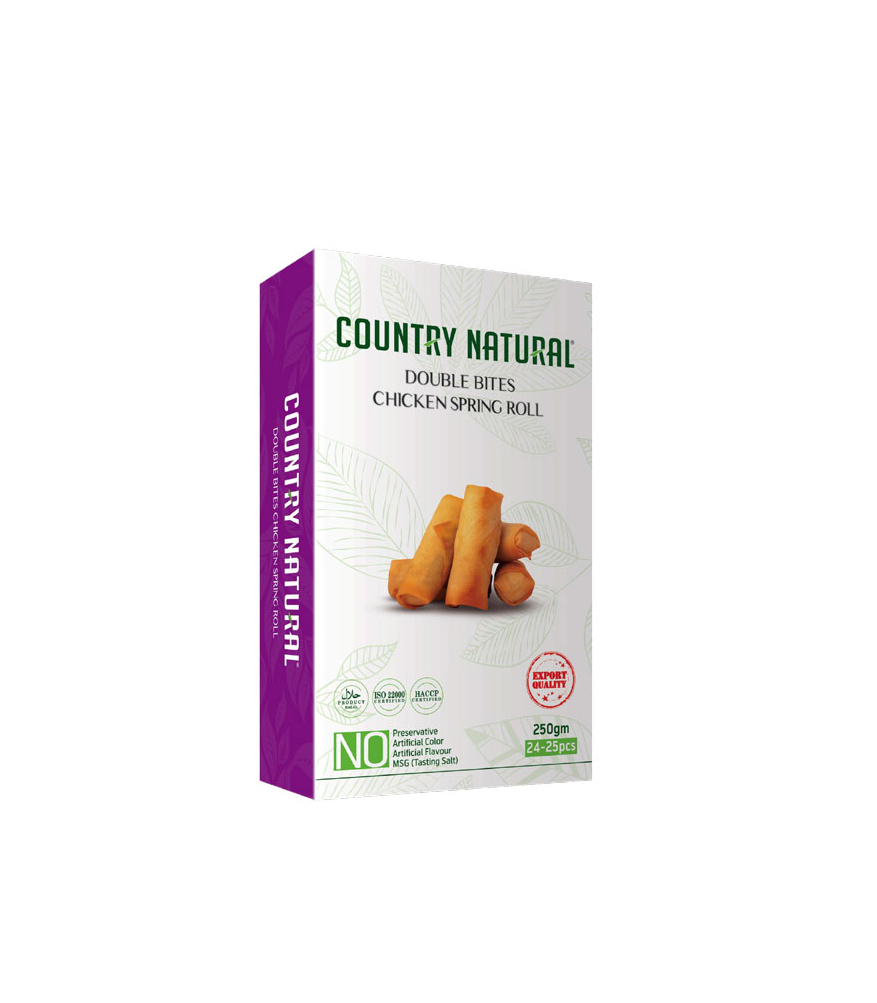 COUNTRY NATURAL CHICKEN SPRING ROLL FROZEN FOOD 300GM