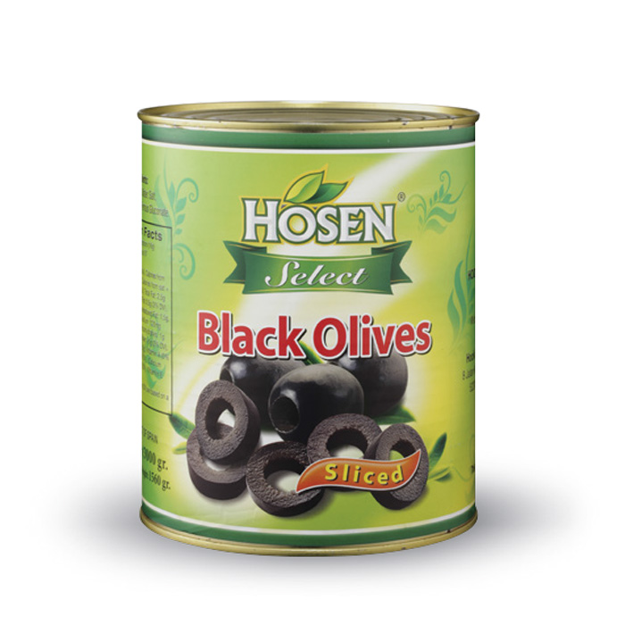 HOSEN  BLACK OLIVES SLICED 345GM