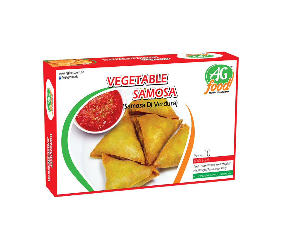 AG VEGETABLE SAMOSA FROZEN FOOD 400GM
