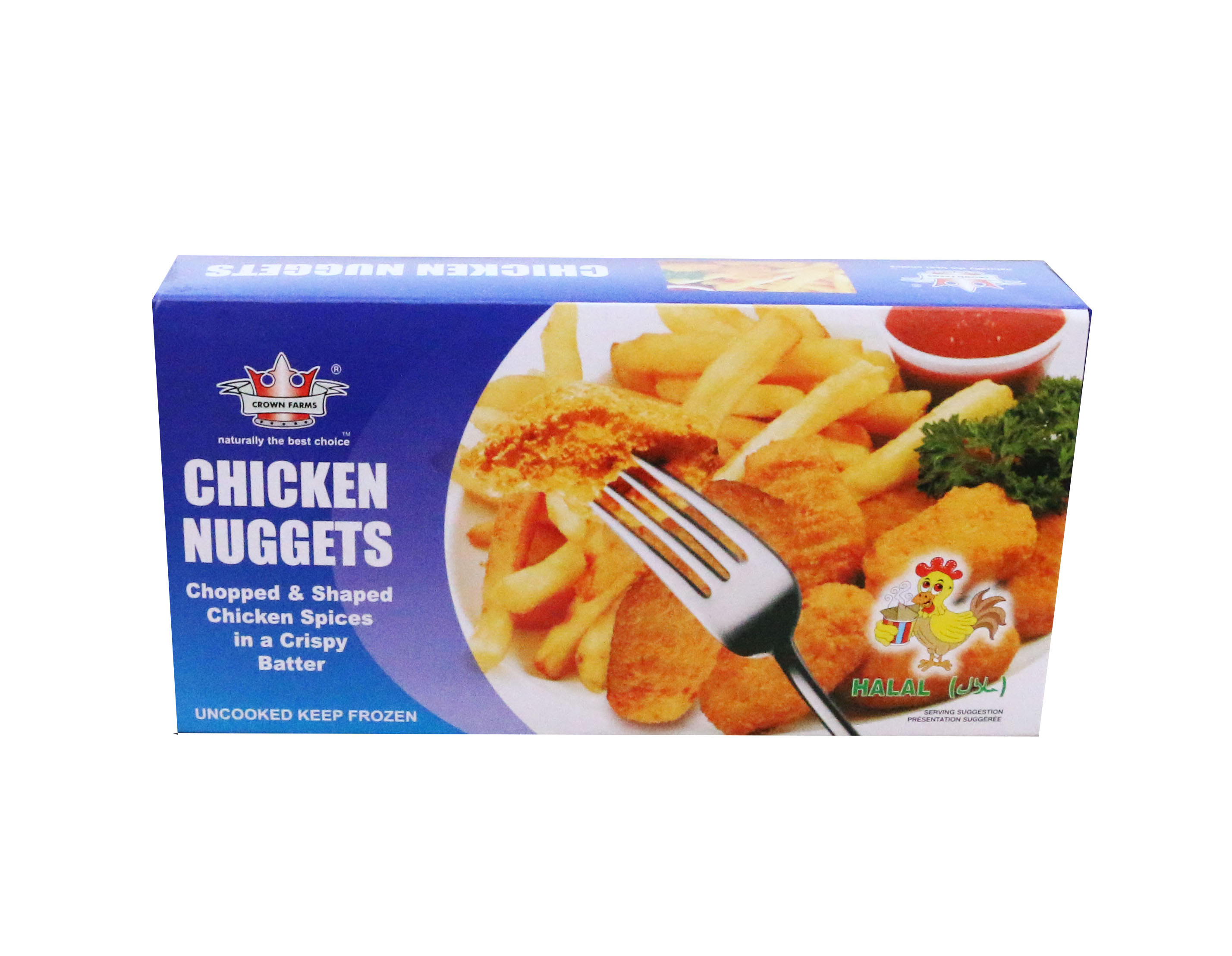 CROWN FARMS CHICKEN NUGGET FROZEN FOOD 300GM