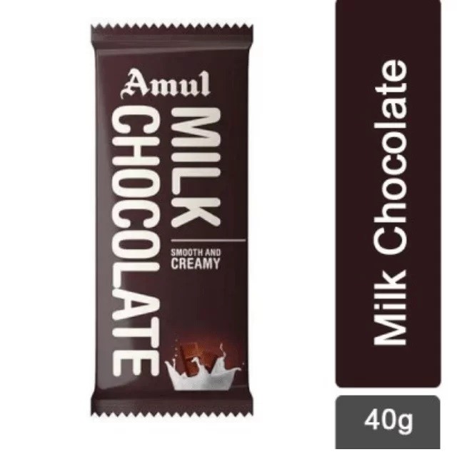 AMUL MILK CHOCOLATE 40GM
