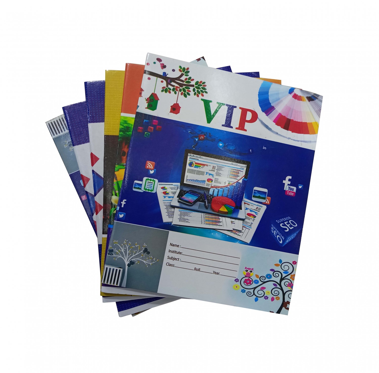 Exclusive Bangla, English & Squared Math Mixed Notebooks/Spiral Khata -200 Page