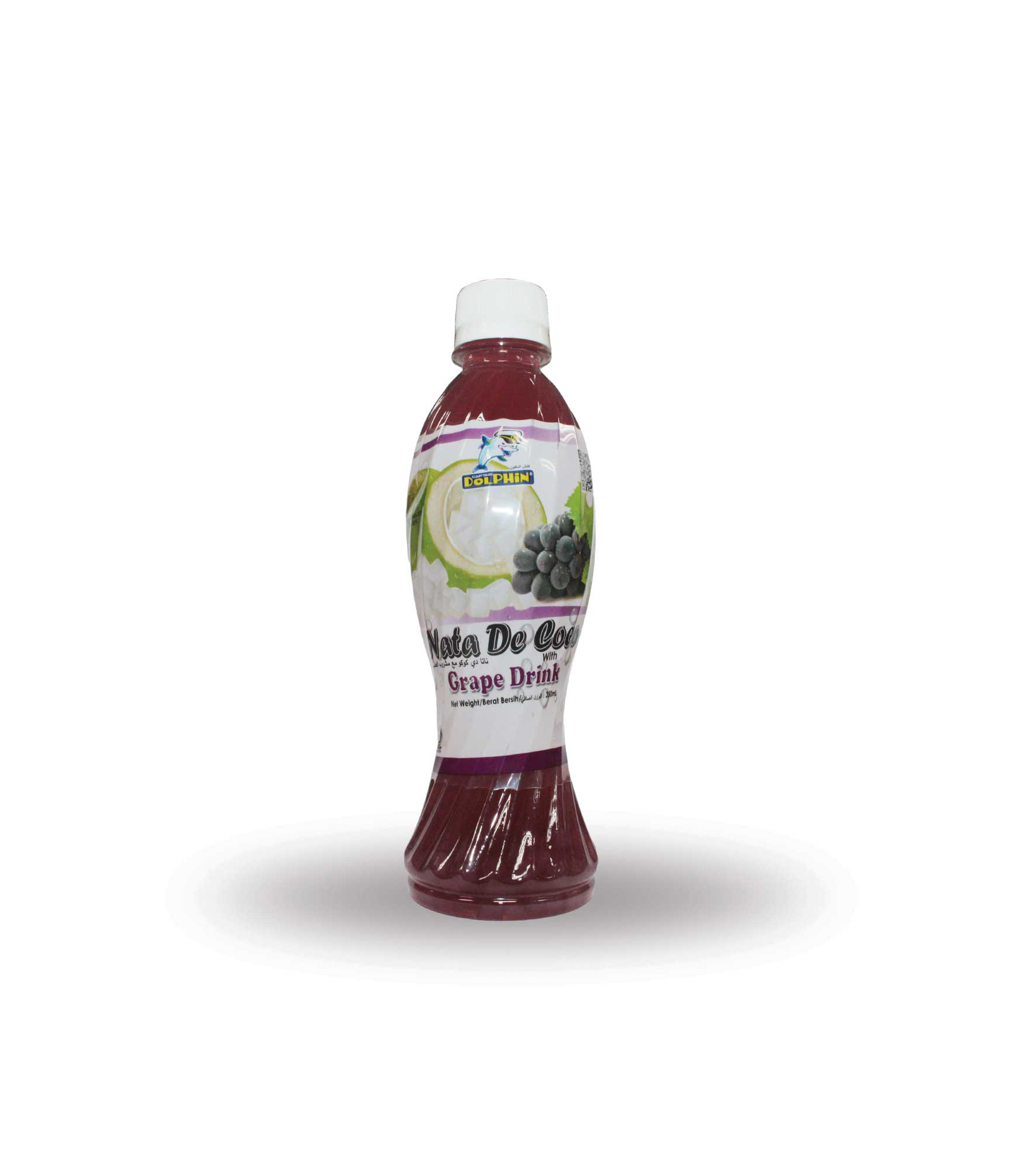 DOLPHIN NATA DE COCO GRAPE JUICE 350ML