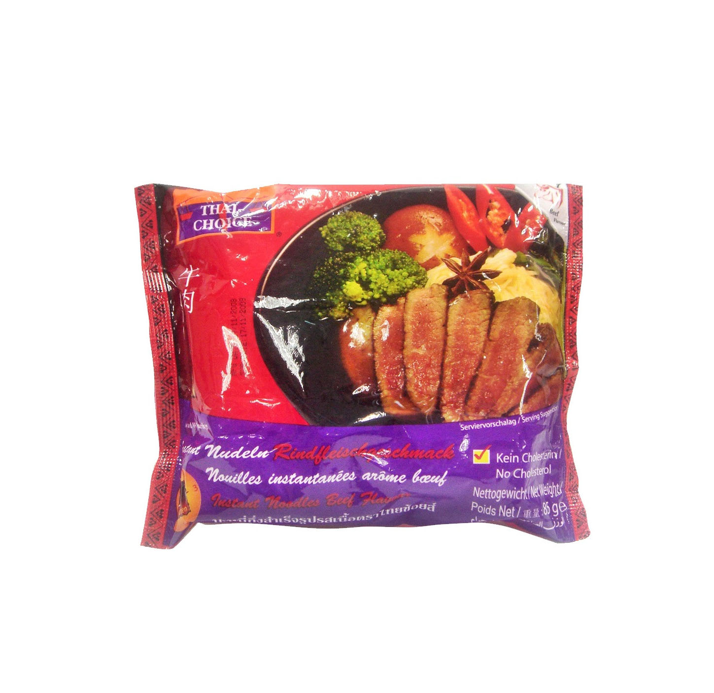 THAI CHOICE BEEF NOODLES 85GM