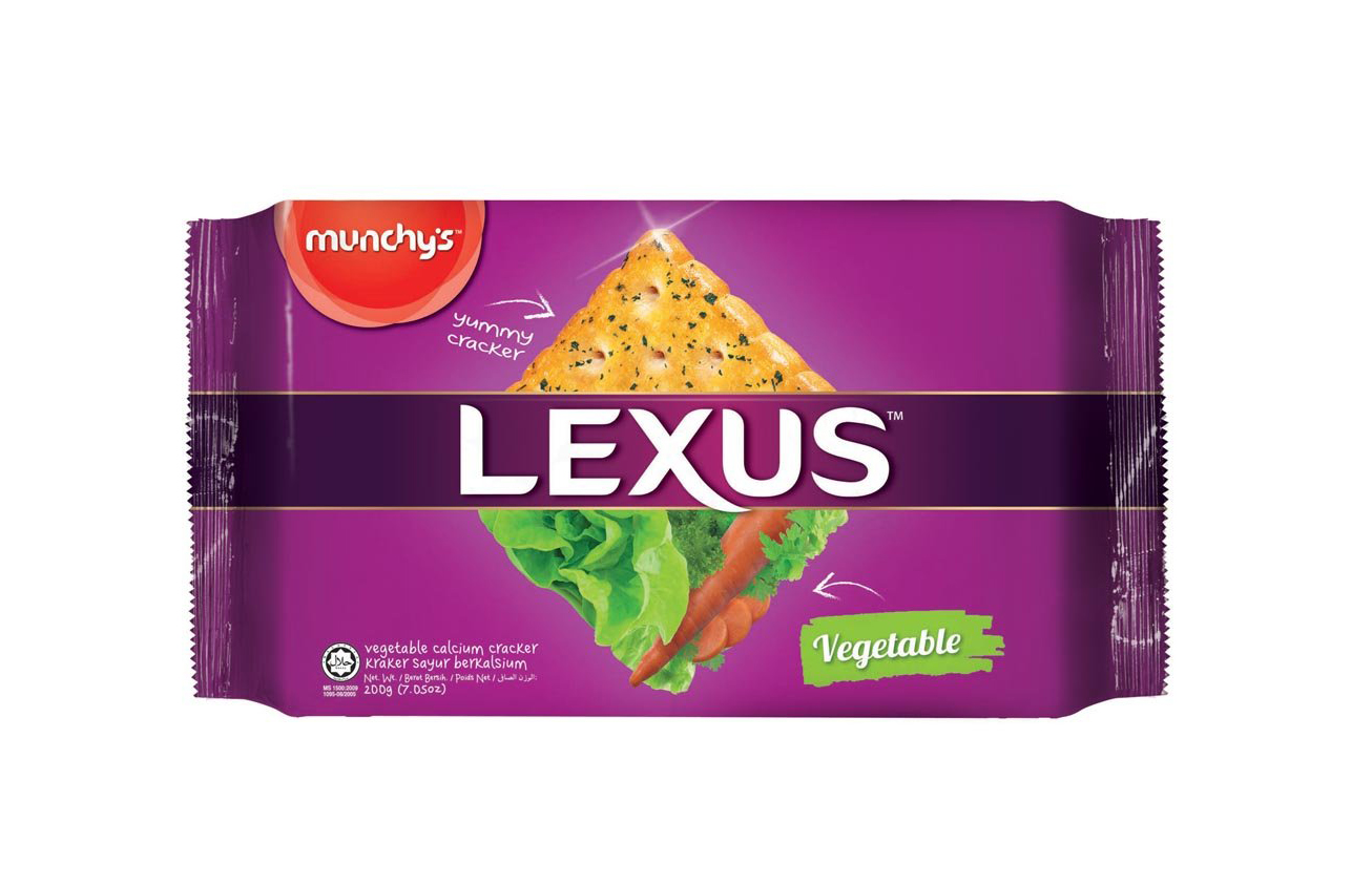 MUNCHY'S LEXUS VEGETABLE CRACKER 200GM